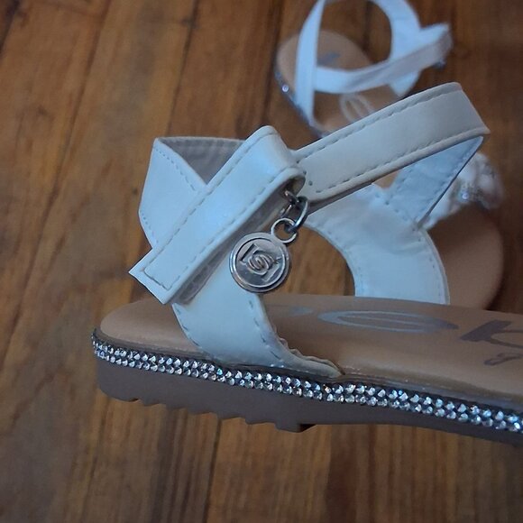 Bebe Trendy Sandals Silver Rhinestone - Picture 6 of 6